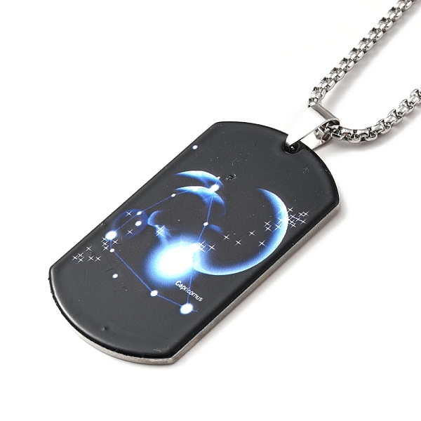PandaHall 201 Stainless Steel Rectangle with Constellations Pendant Necklace for Women, Capricorn, 23.74 inch(60.3cm) 201 Stainless Steel...
PandaHall 201 Stainless Steel Rectangle with Constellations Pendant Necklace for Women, Capricorn, 23.74 inch(60.3cm) 201 Stainless Steel...
