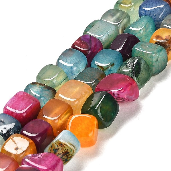 PandaHall Natural Dragon Veins Agate Beads Strands, Dyed & Heated, Cube, Mixed Color, 9x10x9.5mm, Hole: 1.4mm, about 37pcs/strand, 14.57''..., Multicolor
PandaHall Natural Dragon Veins Agate Beads Strands, Dyed & Heated, Cube, Mixed Color, 9x10x9.5mm, Hole: 1.4mm, about 37pcs/strand, 14.57''..., Multicolor