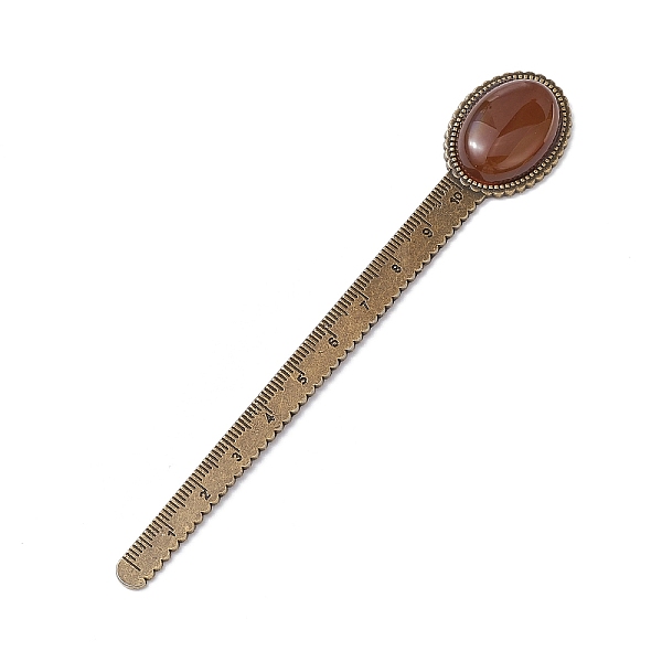 PandaHall Tibetan Style Alloy Bookmark Rulers, Oval Natural Carnelian Bookmarks, Antique Bronze, 134x22.5x8mm Carnelian Oval
PandaHall Tibetan Style Alloy Bookmark Rulers, Oval Natural Carnelian Bookmarks, Antique Bronze, 134x22.5x8mm Carnelian Oval