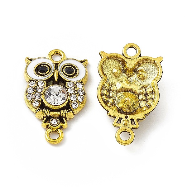 PandaHall Alloy Rhinestone Connector Charms, Owl Charms, with Enamel, Antique Golden, White, 25x15x4.5mm, Hole: 2mm Alloy Rhinestone+Enamel...
PandaHall Alloy Rhinestone Connector Charms, Owl Charms, with Enamel, Antique Golden, White, 25x15x4.5mm, Hole: 2mm Alloy Rhinestone+Enamel...