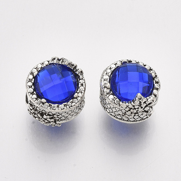 PandaHall Antique Silver Plated Alloy European Beads, with Rhinestones, Large Hole Beads, Flat Round, Sapphire, 11x11.5mm, Hole: 4.5mm..., Blue
PandaHall Antique Silver Plated Alloy European Beads, with Rhinestones, Large Hole Beads, Flat Round, Sapphire, 11x11.5mm, Hole: 4.5mm..., Blue