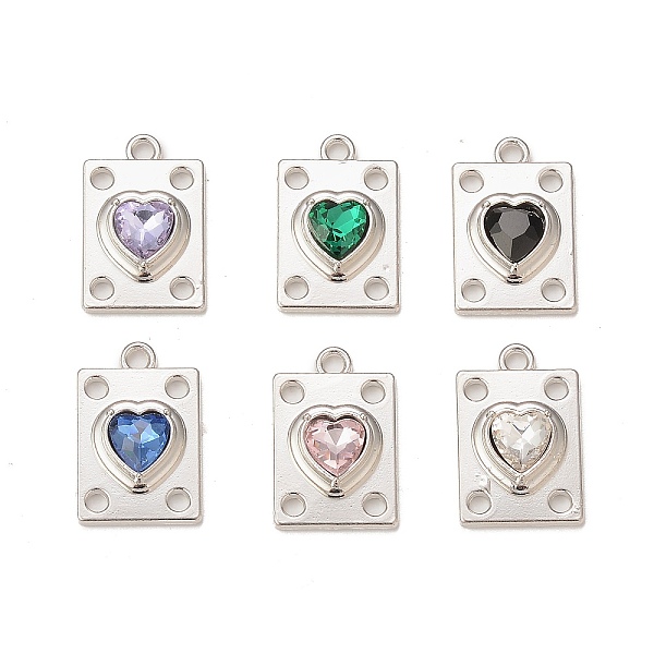 PandaHall Rack Plating Alloy Glass Pendants, Platinum, Rectangle with Heart Charms, Mixed Color, 19.5x12.5x5mm, Hole: 1.8mm Alloy+Glass..., Multicolor
PandaHall Rack Plating Alloy Glass Pendants, Platinum, Rectangle with Heart Charms, Mixed Color, 19.5x12.5x5mm, Hole: 1.8mm Alloy+Glass..., Multicolor