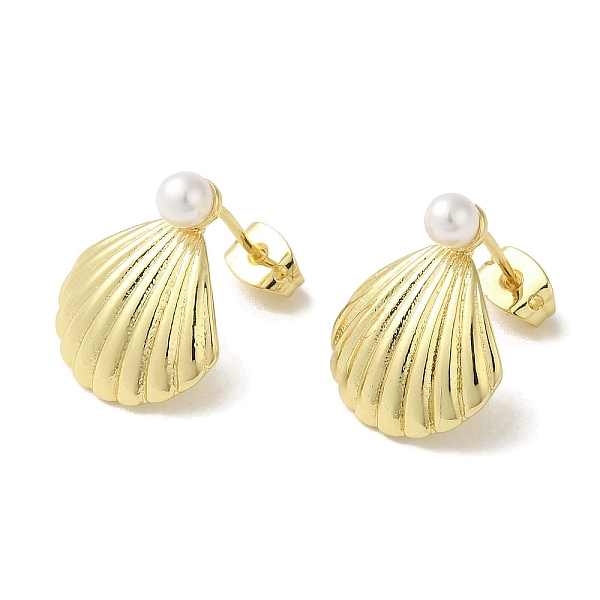 PandaHall Rack Plating Brass & Round Glass Pearl Beach Shell Shaped Stud Earrings for Women, Cadmium Free & Lead Free, Long-Lasting Plated..., White
PandaHall Rack Plating Brass & Round Glass Pearl Beach Shell Shaped Stud Earrings for Women, Cadmium Free & Lead Free, Long-Lasting Plated..., White