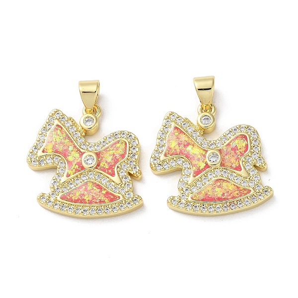 PandaHall Brass Micro Pave Clear Cubic Zirconia Pendants, with Synthetic Opal, Real 18K Gold Plated, Horse, 20x19x2.7mm, Hole: 5x3.5mm...
PandaHall Brass Micro Pave Clear Cubic Zirconia Pendants, with Synthetic Opal, Real 18K Gold Plated, Horse, 20x19x2.7mm, Hole: 5x3.5mm...