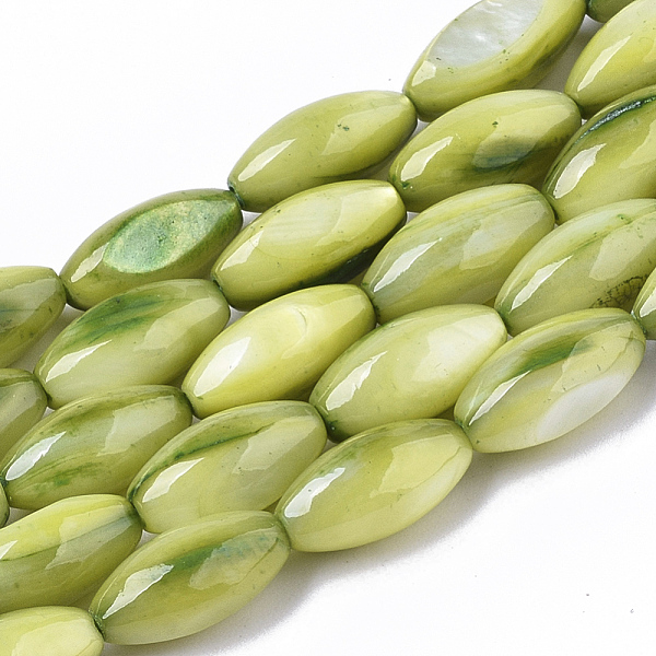PandaHall Natural Freshwater Shell Beads, Dye, Rice, Yellow Green, 11x5mm, Hole: 0.8mm, about 32 pcs/Strand, 13.98 inch(35.5cm) Freshwater...
PandaHall Natural Freshwater Shell Beads, Dye, Rice, Yellow Green, 11x5mm, Hole: 0.8mm, about 32 pcs/Strand, 13.98 inch(35.5cm) Freshwater...