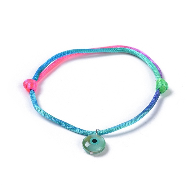 PandaHall Adjustable Nylon Cord Bracelets, with Freshwater Shell Beads, Evil Eye, Mixed Color, 1-5/8 inch~3-3/8 inch(4~8.5cm) Nylon Evil Eye..., Multicolor
PandaHall Adjustable Nylon Cord Bracelets, with Freshwater Shell Beads, Evil Eye, Mixed Color, 1-5/8 inch~3-3/8 inch(4~8.5cm) Nylon Evil Eye..., Multicolor