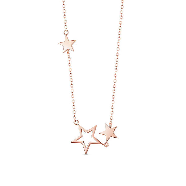 PandaHall SHEGRACE 925 Sterling Silver Pendant Necklace, with S925 Stamp, Star, Rose Gold, 15.75 inch(40cm) Sterling Silver
PandaHall SHEGRACE 925 Sterling Silver Pendant Necklace, with S925 Stamp, Star, Rose Gold, 15.75 inch(40cm) Sterling Silver