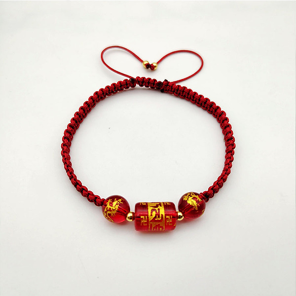 PandaHall Natural Red Agate Column Braided Bead Bracelet, Chinese Style Adjustable Bracelet Red Agate Column
PandaHall Natural Red Agate Column Braided Bead Bracelet, Chinese Style Adjustable Bracelet Red Agate Column
