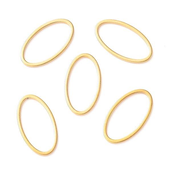 PandaHall 201 Stainless Steel Linking Rings, Oval, Golden, 15.5x8.5x1mm 201 Stainless Steel Oval
PandaHall 201 Stainless Steel Linking Rings, Oval, Golden, 15.5x8.5x1mm 201 Stainless Steel Oval