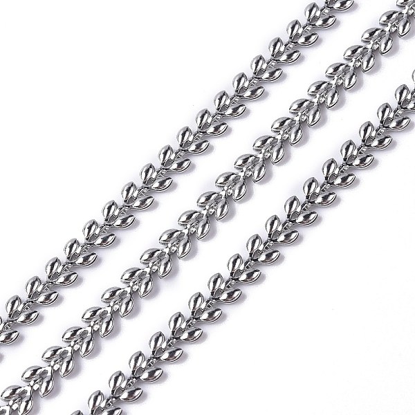 PandaHall 304 Stainless Steel Cobs Chains, Leaf Link Chains, Unwelded, with Spool, Stainless Steel Color, 6x5x2mm, about 16.40 Feet(5m)/Roll...
PandaHall 304 Stainless Steel Cobs Chains, Leaf Link Chains, Unwelded, with Spool, Stainless Steel Color, 6x5x2mm, about 16.40 Feet(5m)/Roll...