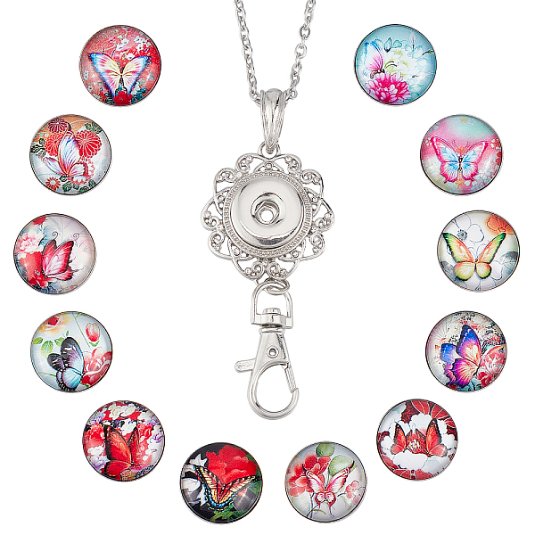 PandaHall SUNNYCLUE DIY Interchangeable Dome Office Lanyard ID Badge Holder Necklace Making Kit, Including Brass Snap Buttons, Alloy Snap...
PandaHall SUNNYCLUE DIY Interchangeable Dome Office Lanyard ID Badge Holder Necklace Making Kit, Including Brass Snap Buttons, Alloy Snap...