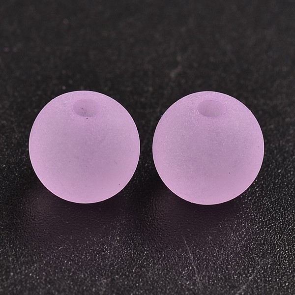 PandaHall Transparent Acrylic Ball Beads, Frosted Style, Round, Plum, 8mm, Hole: 2mm, about 1892pcs/500g Acrylic Round Purple
PandaHall Transparent Acrylic Ball Beads, Frosted Style, Round, Plum, 8mm, Hole: 2mm, about 1892pcs/500g Acrylic Round Purple