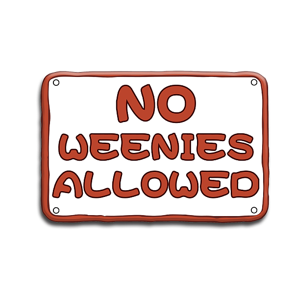 PandaHall Vintage Metal Tin Sign, Iron Wall Decor for Bars, Restaurants, Cafes Pubs, Rectangle, Word No Weenies Allowed, Word, 300x200x0.5mm...
PandaHall Vintage Metal Tin Sign, Iron Wall Decor for Bars, Restaurants, Cafes Pubs, Rectangle, Word No Weenies Allowed, Word, 300x200x0.5mm...