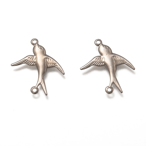 PandaHall 304 Stainless Steel Links Connectors, Bird, Stainless Steel Color, 20x17x1mm, Hole: 1mm 304 Stainless Steel Bird
PandaHall 304 Stainless Steel Links Connectors, Bird, Stainless Steel Color, 20x17x1mm, Hole: 1mm 304 Stainless Steel Bird