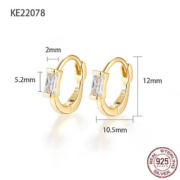PandaHall 925 Sterling Silver Pave Cubic Zirconia Rectangle Hoop Earrings for Women, with 925 Stamp, Real 18K Gold Plated, Clear...
PandaHall 925 Sterling Silver Pave Cubic Zirconia Rectangle Hoop Earrings for Women, with 925 Stamp, Real 18K Gold Plated, Clear...