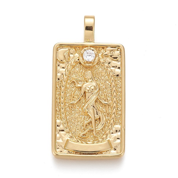 PandaHall Brass Micro Pave Clear Cubic Zirconia Pendants, Real 18K Gold Plated, Tarot Card Charms, The World, Real 18K Gold Plated...
PandaHall Brass Micro Pave Clear Cubic Zirconia Pendants, Real 18K Gold Plated, Tarot Card Charms, The World, Real 18K Gold Plated...