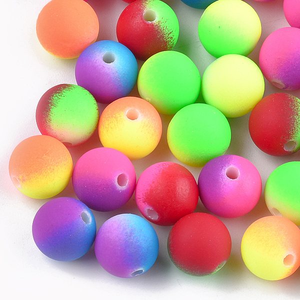 PandaHall Rubberized Style Acrylic Beads, Round, Mixed Color, 10mm, Hole: 2mm Acrylic Round Multicolor
PandaHall Rubberized Style Acrylic Beads, Round, Mixed Color, 10mm, Hole: 2mm Acrylic Round Multicolor