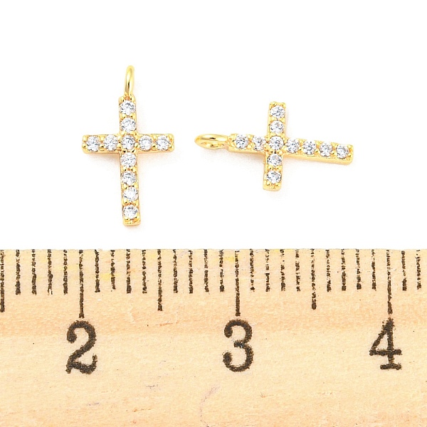 PandaHall 925 Sterling Silver Micro Pave Cubic Zirconia Charms, Cross, Real 18K Gold Plated, 10.5x6x3mm, Hole: 1.2mm Cubic Zirconia Cross..., Clear
PandaHall 925 Sterling Silver Micro Pave Cubic Zirconia Charms, Cross, Real 18K Gold Plated, 10.5x6x3mm, Hole: 1.2mm Cubic Zirconia Cross..., Clear