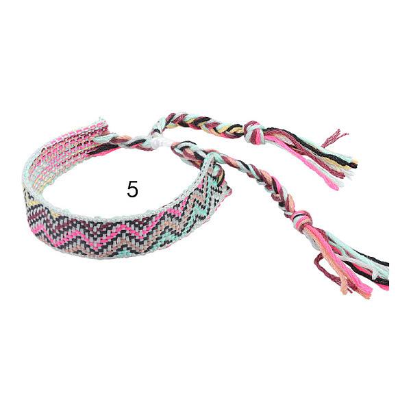 PandaHall Cotton Braided Wave Pattern Cord Bracelet, Ethnic Tribal Adjustable Brazilian Bracelet for Women, Fuchsia, 5-1/2~10-5/8 inch..., Pink
PandaHall Cotton Braided Wave Pattern Cord Bracelet, Ethnic Tribal Adjustable Brazilian Bracelet for Women, Fuchsia, 5-1/2~10-5/8 inch..., Pink