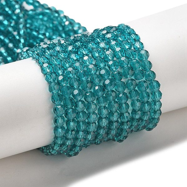 PandaHall Transparent Glass Beads, Faceted(32 Facets), Round, Dark Turquoise, 4mm, Hole: 0.7mm, about 87~93pcs/strand, 32~33cm Glass Round
PandaHall Transparent Glass Beads, Faceted(32 Facets), Round, Dark Turquoise, 4mm, Hole: 0.7mm, about 87~93pcs/strand, 32~33cm Glass Round
