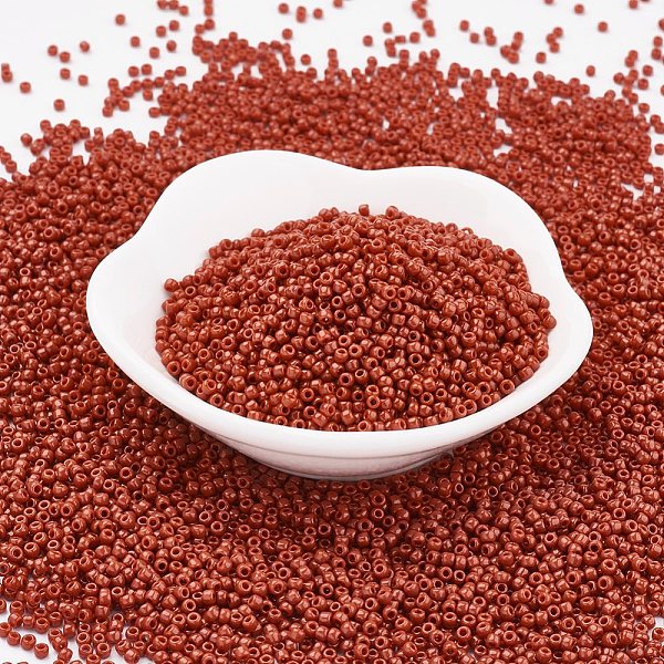 PandaHall TOHO Japanese Seed Beads, Round, 11/0, (46L) Opaque Terra Cotta, 2x1.5mm, Hole: 0.5mm, about 42000pcs/pound Glass Red
PandaHall TOHO Japanese Seed Beads, Round, 11/0, (46L) Opaque Terra Cotta, 2x1.5mm, Hole: 0.5mm, about 42000pcs/pound Glass Red