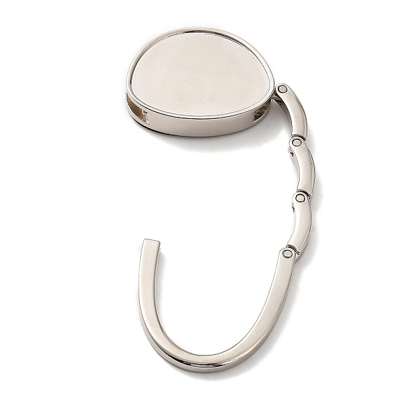 PandaHall Zinc Alloy Bag Hangers, Foldable Purse Hooks, with Brass Nail, Oval, Platinum, 6.35x4.45x1cm, Inner Diameter: 4.15x3.2cm Alloy...
PandaHall Zinc Alloy Bag Hangers, Foldable Purse Hooks, with Brass Nail, Oval, Platinum, 6.35x4.45x1cm, Inner Diameter: 4.15x3.2cm Alloy...