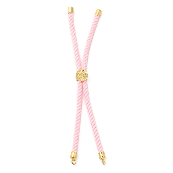 PandaHall Twisted Nylon Cord Silder Bracelets, Link Bracelet Making for Connector Charm, with Long-Lasting Plated Golden Brass Cord End &..., Pink
PandaHall Twisted Nylon Cord Silder Bracelets, Link Bracelet Making for Connector Charm, with Long-Lasting Plated Golden Brass Cord End &..., Pink