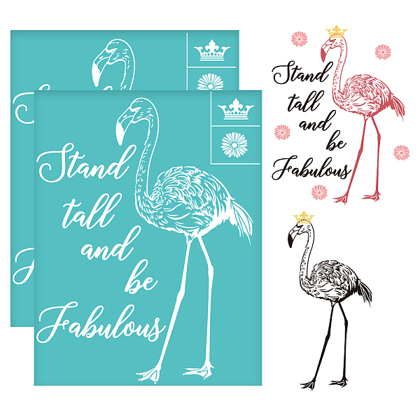 PandaHall Self-Adhesive Silk Screen Printing Stencil, for Painting on Wood, DIY Decoration T-Shirt Fabric, Turquoise, Flamingo Shape...
PandaHall Self-Adhesive Silk Screen Printing Stencil, for Painting on Wood, DIY Decoration T-Shirt Fabric, Turquoise, Flamingo Shape...