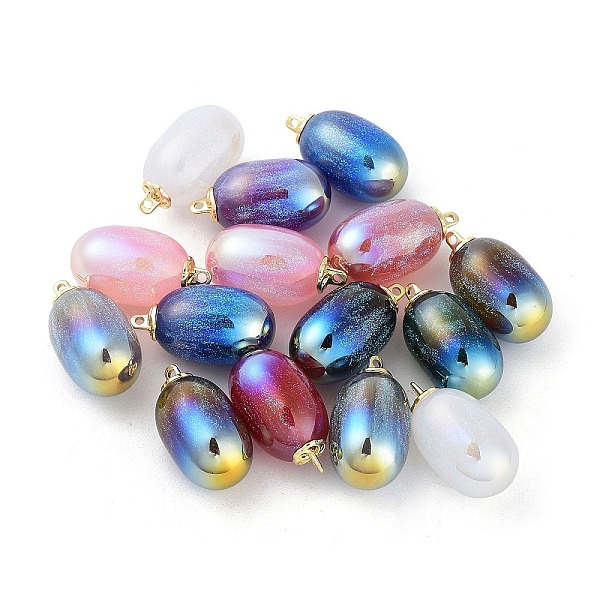 PandaHall Opaque Acrylic Pendants, with Alloy Finding, Oval, Mixed Color, 25x13.5mm, Hole: 1.4mm Alloy+Acrylic Oval Multicolor
PandaHall Opaque Acrylic Pendants, with Alloy Finding, Oval, Mixed Color, 25x13.5mm, Hole: 1.4mm Alloy+Acrylic Oval Multicolor
