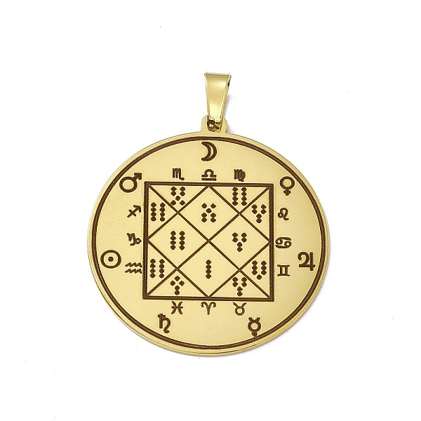 PandaHall 304 Stainless Steel Seven Archangels Pendants, Flat Round with Word Pattern, Golden, 38x35x1.5mm, Hole: 7.5x4mm 304 Stainless...
PandaHall 304 Stainless Steel Seven Archangels Pendants, Flat Round with Word Pattern, Golden, 38x35x1.5mm, Hole: 7.5x4mm 304 Stainless...