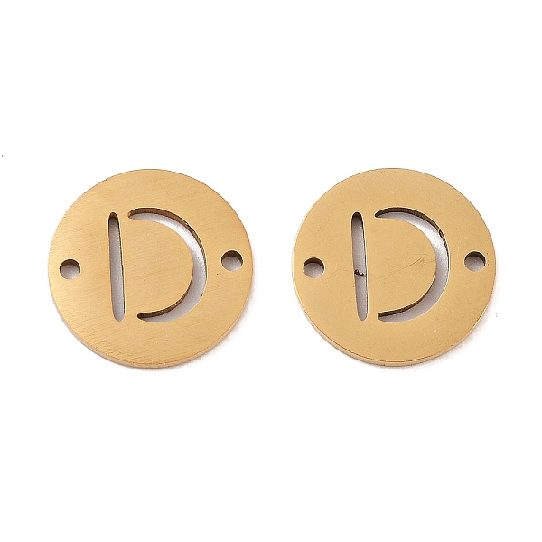 PandaHall Vacuum Plating 201 Stainless Steel Hollow Flat Round Links, Letter Connector Charms, Real 18K Gold Plated, Letter D, 12x1mm, Hole...
PandaHall Vacuum Plating 201 Stainless Steel Hollow Flat Round Links, Letter Connector Charms, Real 18K Gold Plated, Letter D, 12x1mm, Hole...