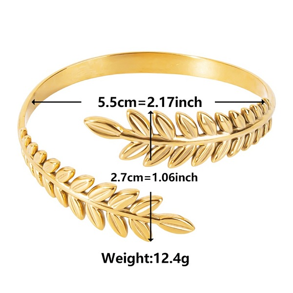 PandaHall Vintage Leaf 304 Stainless Steel Cuff Bangles for Women Stainless Steel
PandaHall Vintage Leaf 304 Stainless Steel Cuff Bangles for Women Stainless Steel