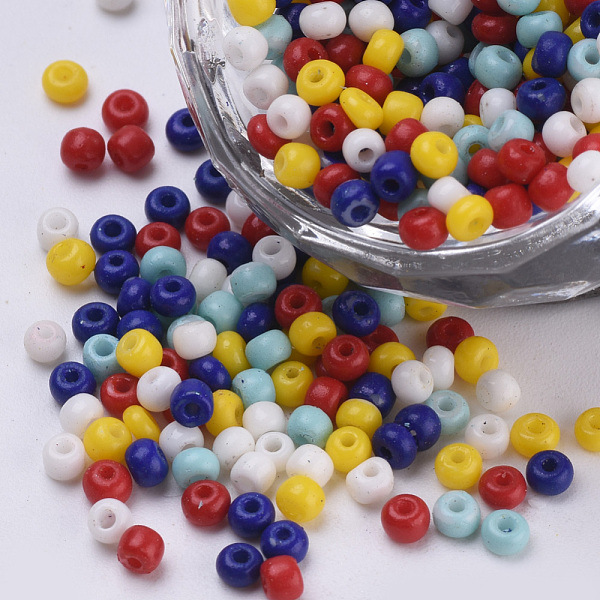 PandaHall Baking Paint Glass Seed Beads, Round, Mixed Color, 3x1.5~3mm, Hole: 1mm, about 10000pcs/bag, about 450g/bag Glass Multicolor
PandaHall Baking Paint Glass Seed Beads, Round, Mixed Color, 3x1.5~3mm, Hole: 1mm, about 10000pcs/bag, about 450g/bag Glass Multicolor