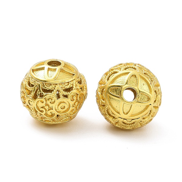 PandaHall Rack Plating Brass Beads, Long-Lasting Plated, Lead Free & Cadmium Free, Round with Flower, Matte Gold Color, 10x9.5mm, Hole...
PandaHall Rack Plating Brass Beads, Long-Lasting Plated, Lead Free & Cadmium Free, Round with Flower, Matte Gold Color, 10x9.5mm, Hole...