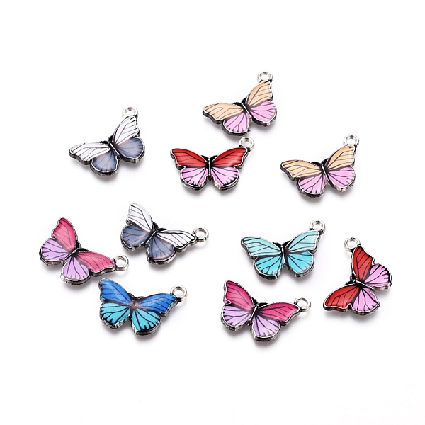 PandaHall Antique Silver Plated Alloy Pendants, with Enamel, Butterfly, Mixed Color, 15x20x2mm, Hole: 1.8mm Alloy+Enamel Butterfly..., Multicolor
PandaHall Antique Silver Plated Alloy Pendants, with Enamel, Butterfly, Mixed Color, 15x20x2mm, Hole: 1.8mm Alloy+Enamel Butterfly..., Multicolor