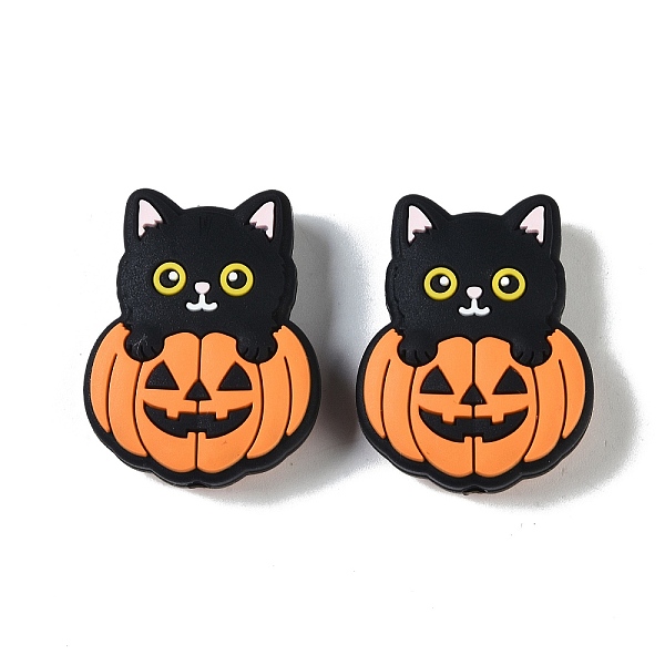 PandaHall Halloween Theme Silicone Focal Beads, Cat Shape, Cat Shape, 30x23.5x9.5mm, Hole: 2mm Silicone Cat Shape Black
PandaHall Halloween Theme Silicone Focal Beads, Cat Shape, Cat Shape, 30x23.5x9.5mm, Hole: 2mm Silicone Cat Shape Black