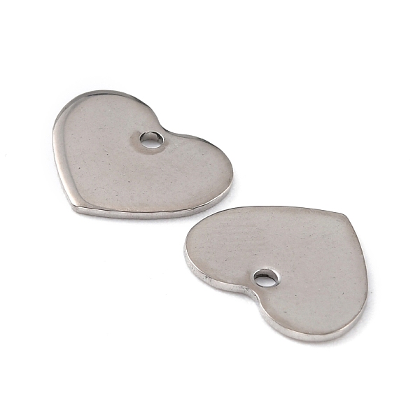 PandaHall 201 Stainless Steel Charms, Heart, Stainless Steel Color, 10x12.5x0.8mm, Hole: 1.3mm 201 Stainless Steel Heart
PandaHall 201 Stainless Steel Charms, Heart, Stainless Steel Color, 10x12.5x0.8mm, Hole: 1.3mm 201 Stainless Steel Heart