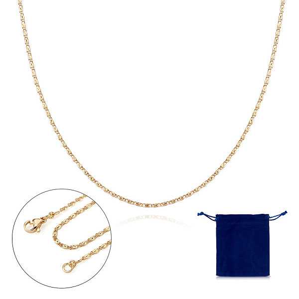 PandaHall Brass Lumachina Chain Necklace for Women, Real 14K Gold Plated, 20.08 inch(51cm), 1Pc/bag Brass
PandaHall Brass Lumachina Chain Necklace for Women, Real 14K Gold Plated, 20.08 inch(51cm), 1Pc/bag Brass
