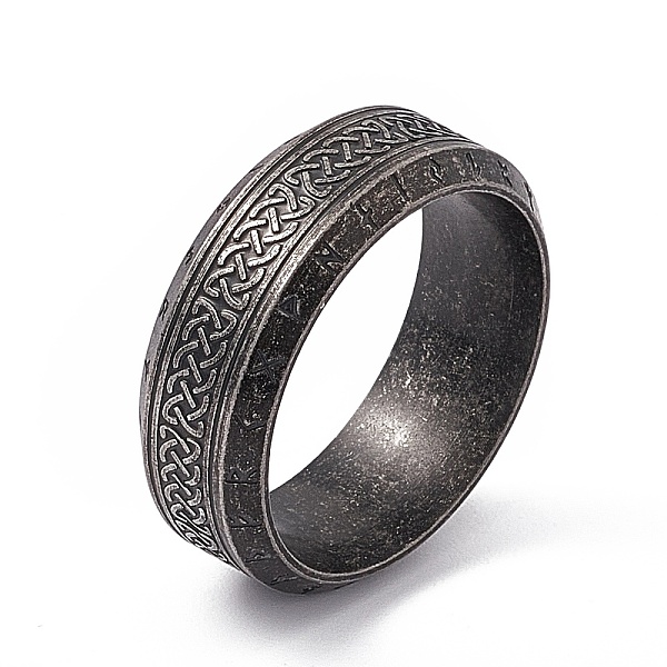 PandaHall 304 Stainless Steel Sailor's Knot Finger Ring, Rune Words Odin Norse Viking Amulet Jewelry for Women Men, Gunmetal, Inner Diameter...
PandaHall 304 Stainless Steel Sailor's Knot Finger Ring, Rune Words Odin Norse Viking Amulet Jewelry for Women Men, Gunmetal, Inner Diameter...