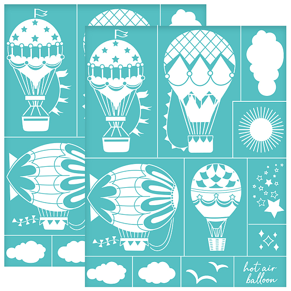 PandaHall OLYCRAFT 2Pcs 8.6x11 Inch Hot Air Balloon Self-Adhesive Silk Screen Printing Stencil Sun Silk Screen Stencil Travel Bird Star...
PandaHall OLYCRAFT 2Pcs 8.6x11 Inch Hot Air Balloon Self-Adhesive Silk Screen Printing Stencil Sun Silk Screen Stencil Travel Bird Star...