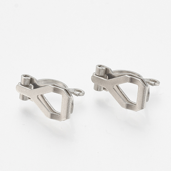 PandaHall 304 Stainless Steel Clip-on Earring Findings, Stainless Steel Color, 12x6x9mm, Hole: 1mm 304 Stainless Steel
PandaHall 304 Stainless Steel Clip-on Earring Findings, Stainless Steel Color, 12x6x9mm, Hole: 1mm 304 Stainless Steel