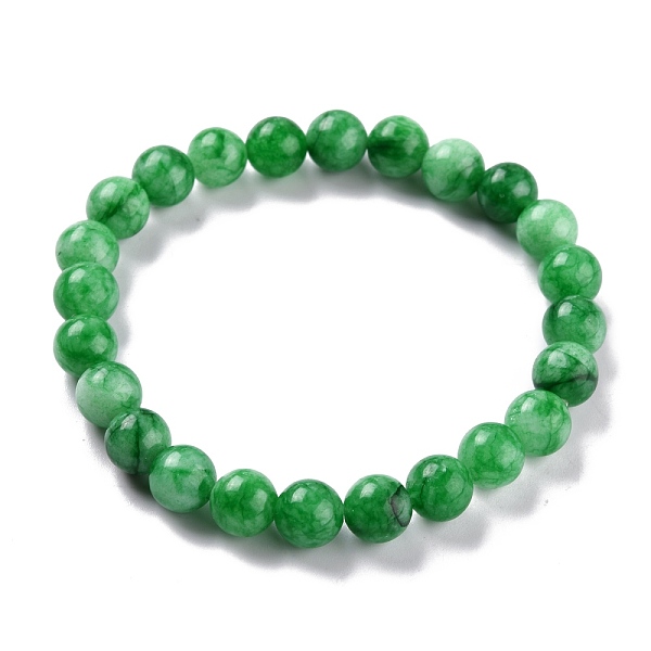 PandaHall Dyed Natural Jade Beads Stretch Bracelets, Round, Medium Sea Green, Inner Diameter: 2-1/4 inch(5.7cm), Bead: 8~8.5mm Jade
PandaHall Dyed Natural Jade Beads Stretch Bracelets, Round, Medium Sea Green, Inner Diameter: 2-1/4 inch(5.7cm), Bead: 8~8.5mm Jade