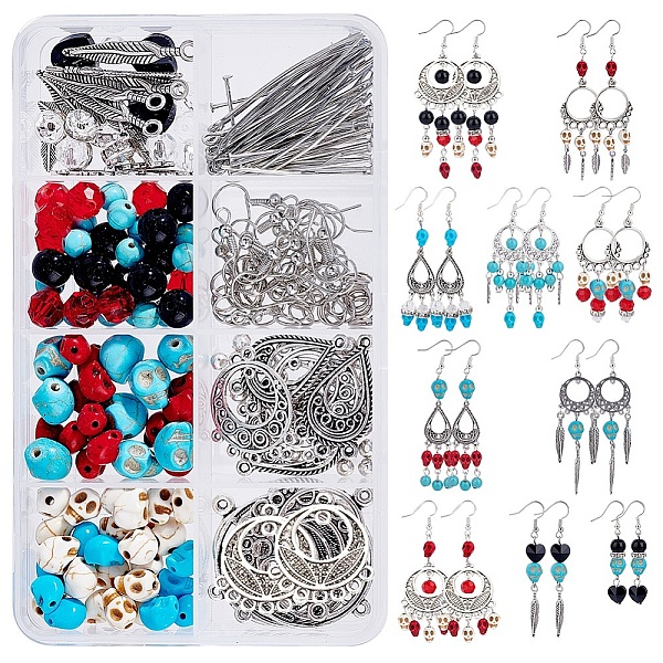 PandaHall SUNNYCLUE DIY Halloween Theme Earring Making Kits, including Synthetic Turquoise & Rhinestone & Glass Bead, Alloy Links & Charms &...
PandaHall SUNNYCLUE DIY Halloween Theme Earring Making Kits, including Synthetic Turquoise & Rhinestone & Glass Bead, Alloy Links & Charms &...