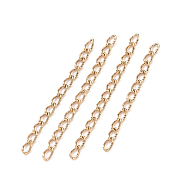 PandaHall Ion Plating(IP) 304 Stainless Steel Curb Chains Extender, Golden, 25mm, Link: 3x1.6x0.4mm 304 Stainless Steel
PandaHall Ion Plating(IP) 304 Stainless Steel Curb Chains Extender, Golden, 25mm, Link: 3x1.6x0.4mm 304 Stainless Steel