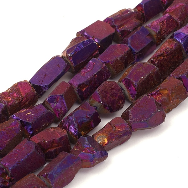 PandaHall Electroplated Natural Quartz Crystal Beads Strands, Nuggets, Purple Plated, 13~17x7~16x7~16mm, Hole: 1.2mm, about 27pcs/strand...
PandaHall Electroplated Natural Quartz Crystal Beads Strands, Nuggets, Purple Plated, 13~17x7~16x7~16mm, Hole: 1.2mm, about 27pcs/strand...