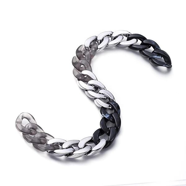 PandaHall Handmade Curb Chains, Twisted Chain, with Acrylic Linking Rings and CCB Plastic Linking Rings, Gunmetal, Colorful, Link: 30x21x6mm...
PandaHall Handmade Curb Chains, Twisted Chain, with Acrylic Linking Rings and CCB Plastic Linking Rings, Gunmetal, Colorful, Link: 30x21x6mm...