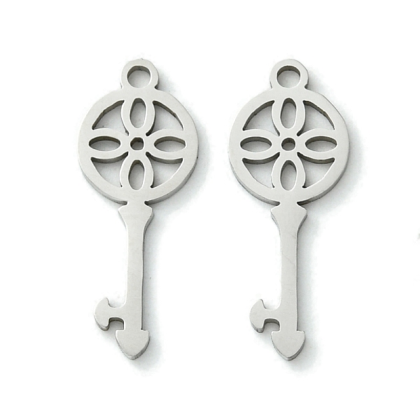 PandaHall 201 Stainless Steel Pendants, Laser Cut, Key Charm, Stainless Steel Color, 20.5x8x1mm, Hole: 1.4mm 201 Stainless Steel Key
PandaHall 201 Stainless Steel Pendants, Laser Cut, Key Charm, Stainless Steel Color, 20.5x8x1mm, Hole: 1.4mm 201 Stainless Steel Key