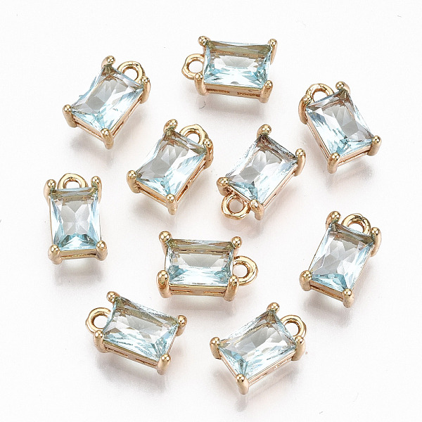 PandaHall Brass Glass Rhinestone Pendants, Long-Lasting Plated, Cadmium Free & Lead Free, Rectangle, Light Gold, Aquamarine, 10x6x4.5mm..., Cyan
PandaHall Brass Glass Rhinestone Pendants, Long-Lasting Plated, Cadmium Free & Lead Free, Rectangle, Light Gold, Aquamarine, 10x6x4.5mm..., Cyan