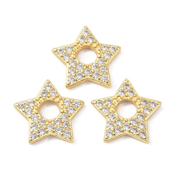 PandaHall Brass Micro Pave Cubic Zirconia Pendants, Long-Lasting Plated, Lead Free & Cadmium Free, Star, Real 18K Gold Plated..., Clear
PandaHall Brass Micro Pave Cubic Zirconia Pendants, Long-Lasting Plated, Lead Free & Cadmium Free, Star, Real 18K Gold Plated..., Clear