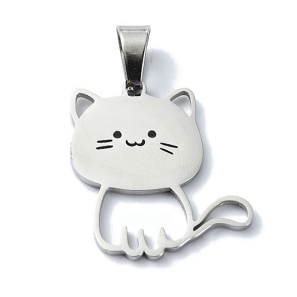 PandaHall 304 Stainless Steel Pendants, Laser Cut, Cat Charm, Stainless Steel Color, 23x20x1.5mm, Hole: 7x4mm 304 Stainless Steel Cat Shape
PandaHall 304 Stainless Steel Pendants, Laser Cut, Cat Charm, Stainless Steel Color, 23x20x1.5mm, Hole: 7x4mm 304 Stainless Steel Cat Shape